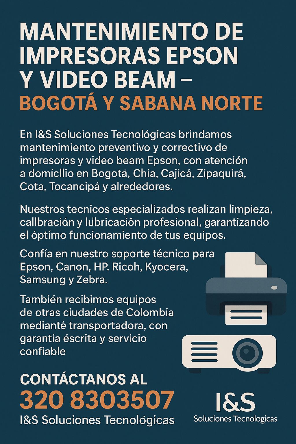 Epson Impresoras Epson video beam Mantenimieto bogota